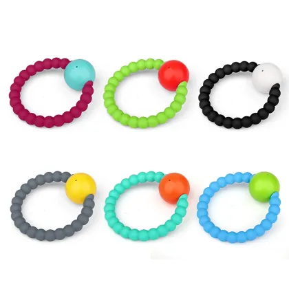 High Quality Silicone Soothers Wooden Baby Toys Best Teething Toys