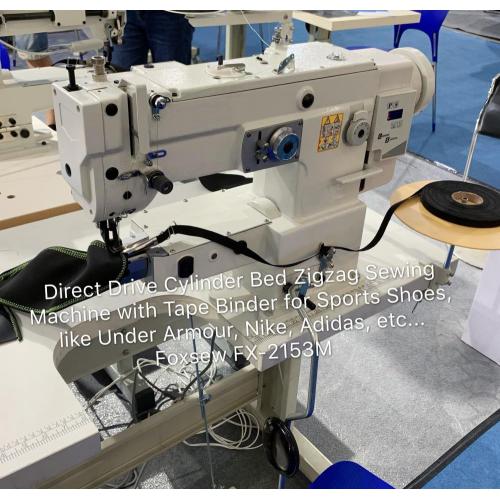 Machine à coudre en zigzag de lit de cylindre pour la reliure de bande