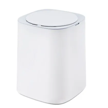 Plastic Sensor Trash Bin with trash bag ring