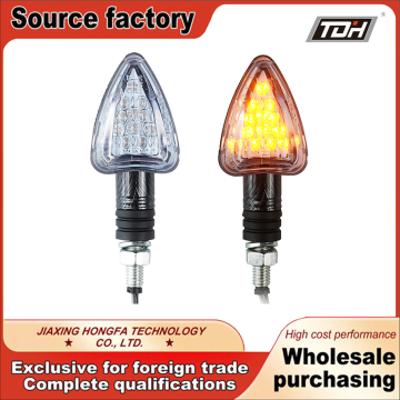 HF101015 Series ไฟเลี้ยวตาหมากรุกสีดำสำหรับรถจักรยานยนต์