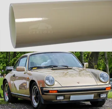 super gloss light yellow car wrap vinyl