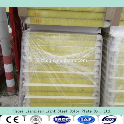 Metal glass wool board rockwool sandwich panels