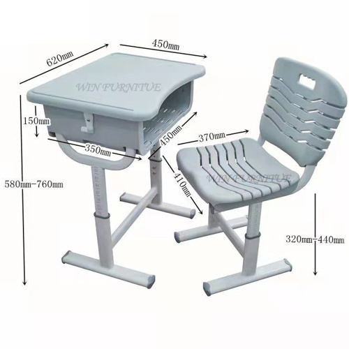 Student desks and chairs School Furniture Classroom Chair And Desk Set Manufactory