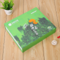 Light green tea box with PET insert