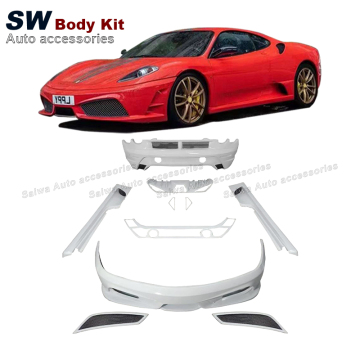 SC Style Body Kit สำหรับ Ferrari F430 05-09 - กันชนด้านหน้าและด้านหลังกระโปรงด้านข้าง - เวอร์ชันติดตาม