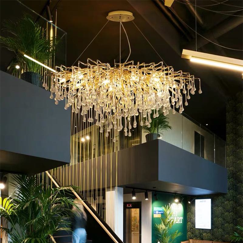 Beaded Crystal Metal ChandelierofApplicantion Metal Chandelier