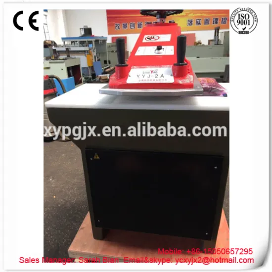 Xiongying hydraulic swing arm leather belt/leather gloves cutting machine