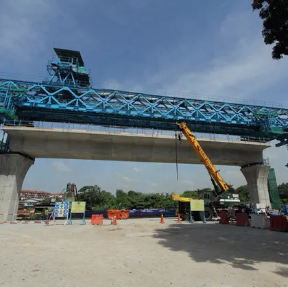 Launching Gantry Crane for Bridge Construction in Equipment Segment