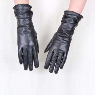 Long sleeve Touchscreen leather gloves for women
