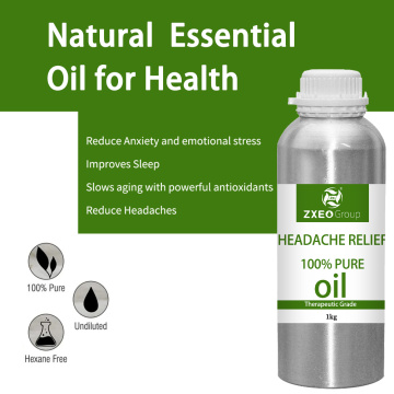 El alivio del dolor de cabeza de etiqueta personal reduce el aceite esencial de la mezcla de tensión para el difusor de aromaterapia de masaje con alta calidad