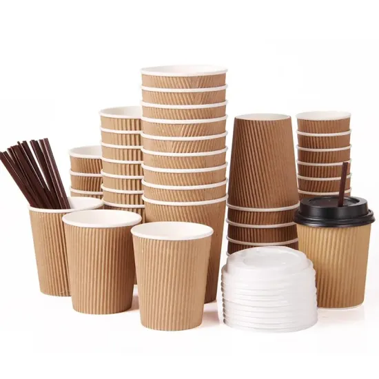 Recyclable Disposable Paper Coffee Cups for Hot Drinks - Factory Wholesales