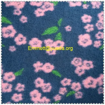 green pink blue flowers floral jcquard pattern woolen knit fabric