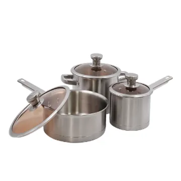 kitchen appliance stainless steel cookware set