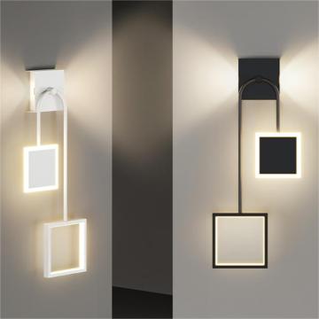 Modern Minimalist Black Gold LED Acrylic Wall Lamp