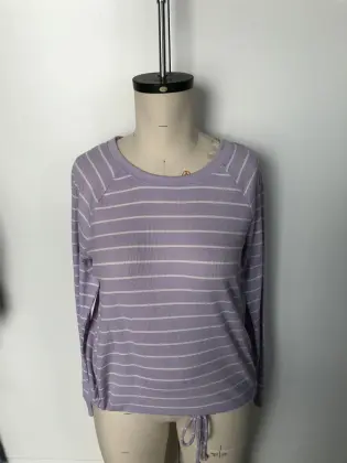 Splicing striped long sleeves