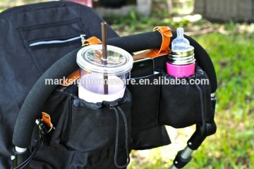 Allgemeiner Kinderwagen -Organisator mit Tassenhalter
