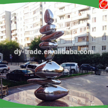 hot sale large stainless steel outdoor sculpture stainless steel stone sculpture