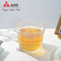 Durable beer mug glass with handle glass