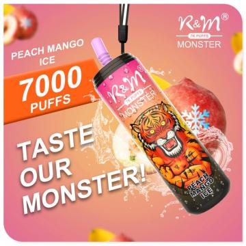 R&amp;M Monster 7000 Puffs Cigarro eletrônico descartável