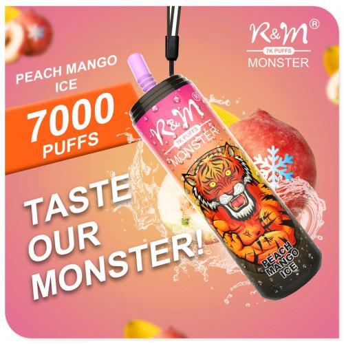 R &amp; M Monster 7000 Puffs Einweg elektronische Zigarette