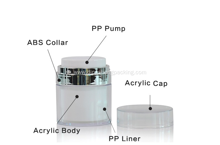 30g acrylic airless cream jar
