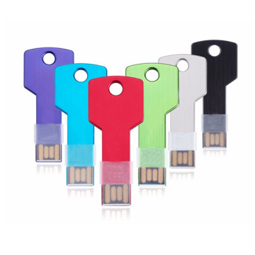 Lage prijs beste kwaliteit roestvrijstalen gladde sleutelvormige USB-flitsaandrijving 128B-64GB