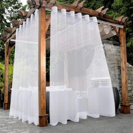  Affordable White Custom Size Living Room Window Decorative Sheer Net Tulle Voile Curtains and Drapes 