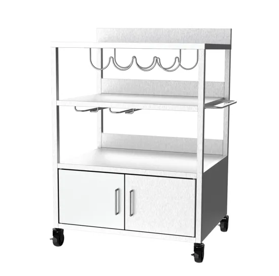 Stainless Steel Plancha Trolley with Cabinet
