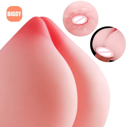 Peach shaped breast masturbator
