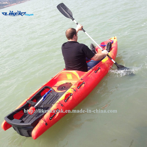 Duduk atas Kayak Leisure LLDPE badan penting tunggal Kayak (LK11)