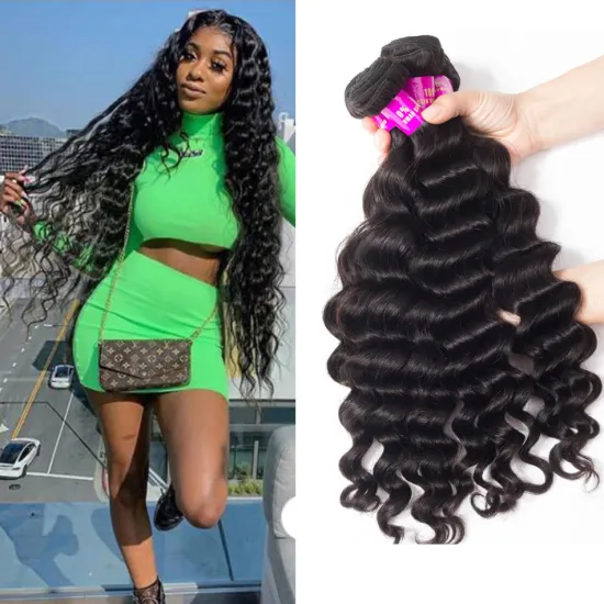 Best Seller wholesale virgin hair vendors virgin human hair bundles Loose Deep human hair weave bundles