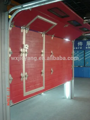 automatic industry door with pedestrain door
