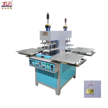 2-Head Silicone Oil press Embossing Machine For Cloth