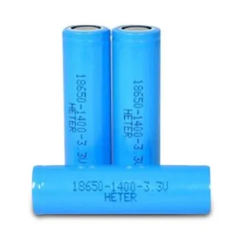 LiFePO4 Battery with 18650 1,400mAh Nominal Capacity