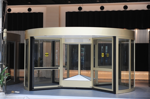 Deformed Four-wing Automatic Revolving Doors for Entrances