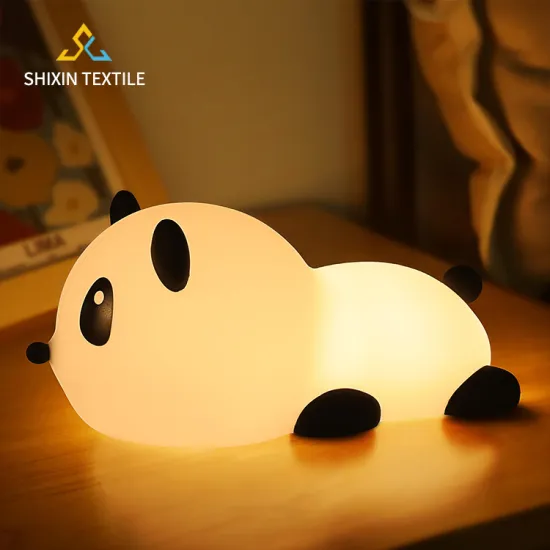 Colorful Cartoon Panda LED Light: A Soft and Stylish Baby & Kids' Table Lamp