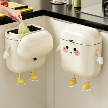 Modern Wall Mounted Plastic Waste Bin with Cute Design
