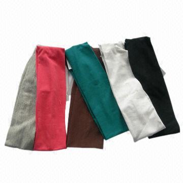 Gebreide hoofdband, gemaakt van 90% polyester en 10% lycra