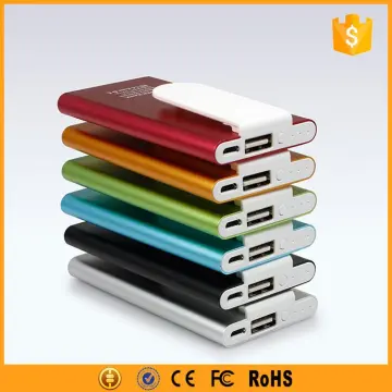 Aluminum ultra thin power bank 3000mah with gift package