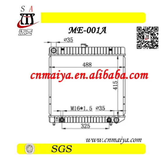 aluminum car radiator for w126