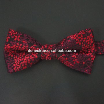 small red flower silk cheap bow ties wholesale hot sell