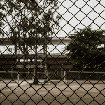Corrente a cerca da barreira de barreira de segurança