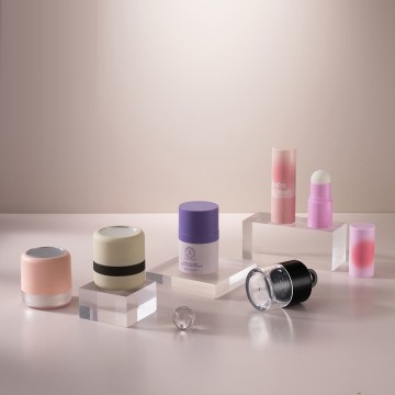 Wholesale Custom 10G Black PVC Loose Powder Jar with Puff