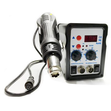 8586 LED Display Rework Solder Iron & Hot Air Gun Station for Mobile Phone Repair