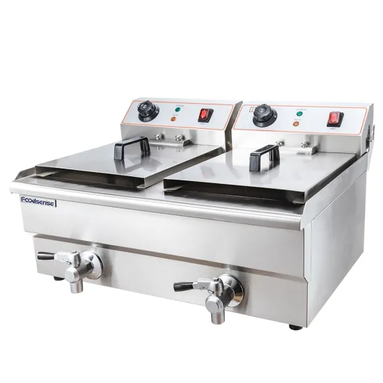 Kitchen Equipment Restaurant Hotel 2-Tank 2-Basket Electric Fryer