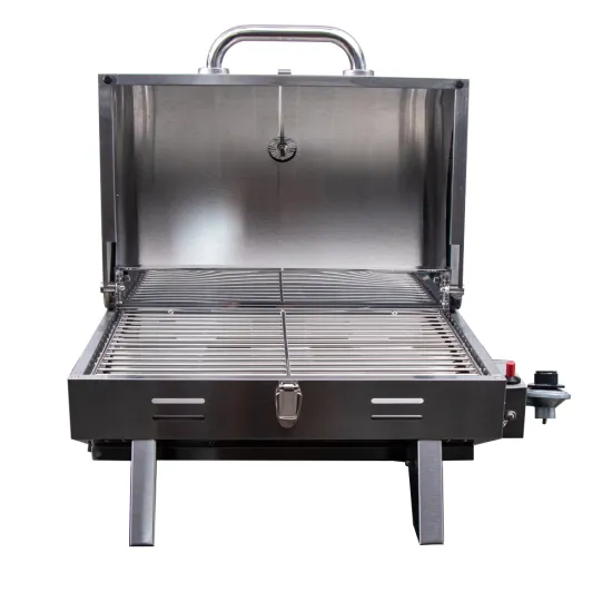 New Arrivals: Foldable Full Stainless Steel Smokeless Propane Stove Gas BBQ Grill for Outdoor Kitchen