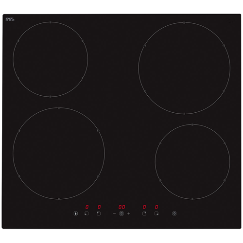 Induction Cooking Plate Black Glass Ceramic