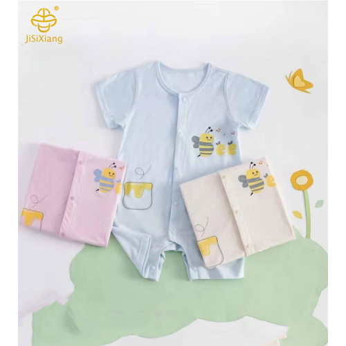 漫画のプリントベビージャンプスーツ