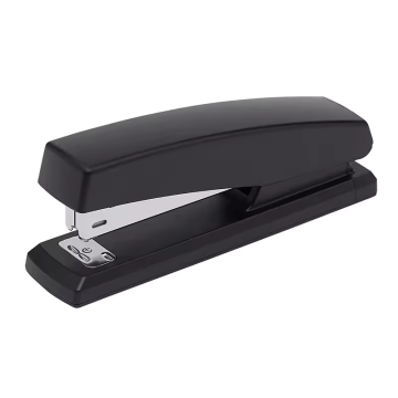 China Factory Eco-Friendly Home, School, and Office Desk Stapler Machine with 20 Sheets Capacity and Non-Slip Bottom in Black