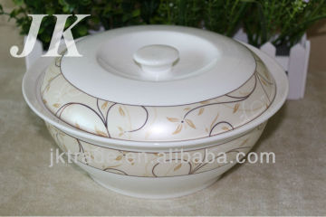Koreanisches Restaurant Bone China Keramiksuppe Tureen mit Abziehbild